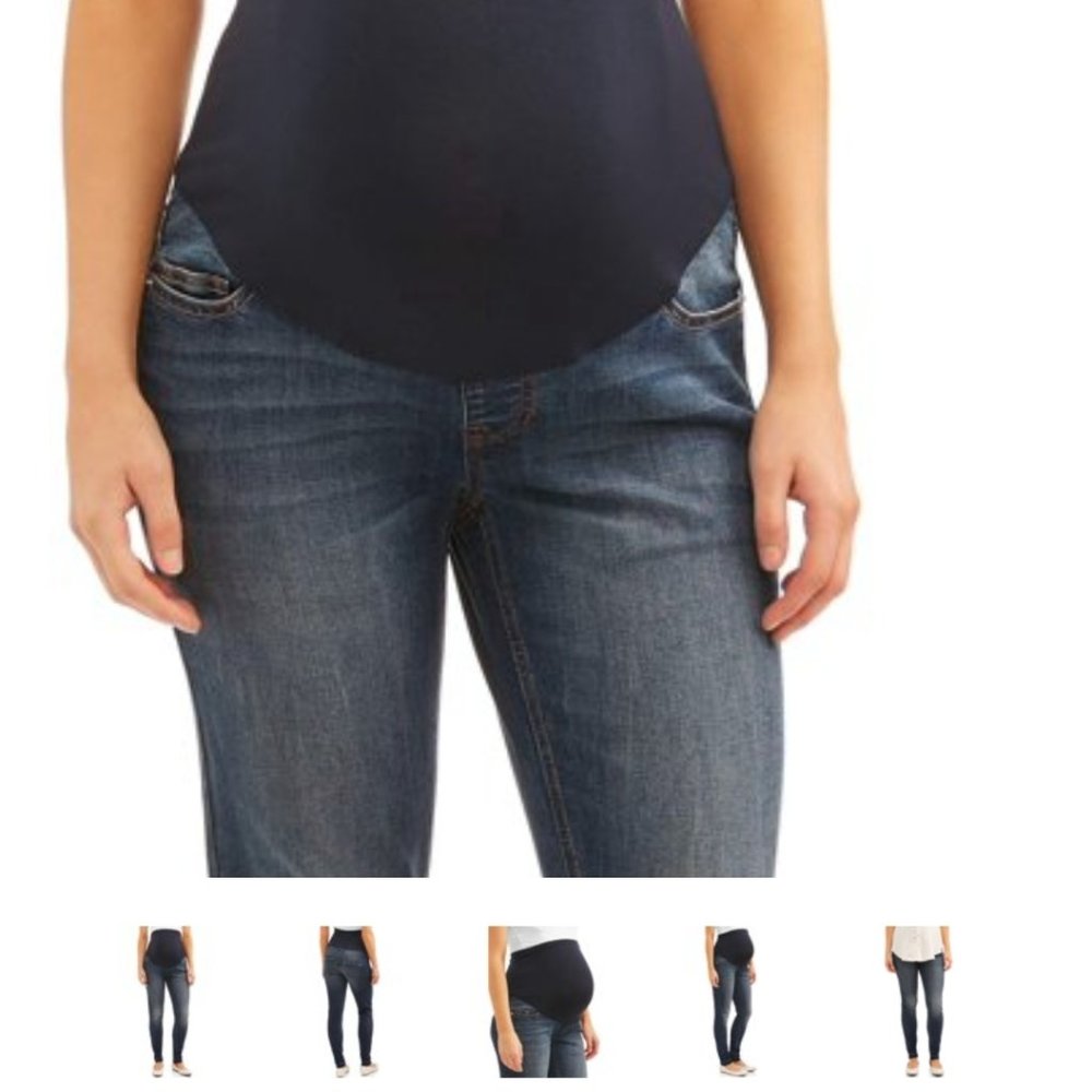 Time and Tru Maternity Straight Leg Jeans 12/14 L.